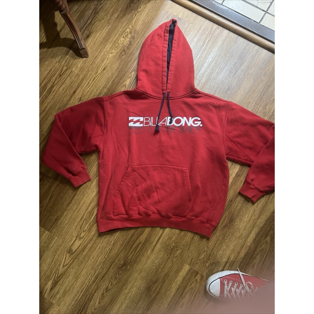 Billabong Hoodie, Red, Size L